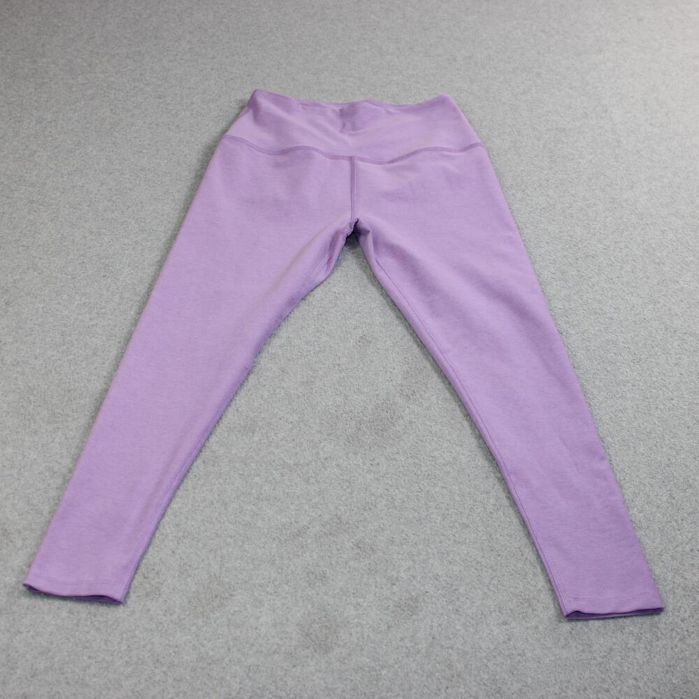Beyond Yoga Leggings Women Medium Purple Cropped High Rise Jersey Yoga Stretch